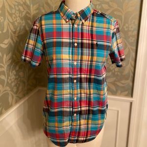 Ralph Lauren Boys Plaid Shirt Lg 14/16